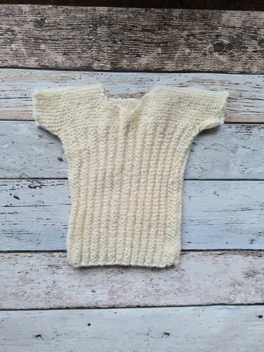 Woolen Merino Singlet - Cream