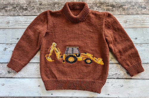 Merino Jersey - Backhoe Loader