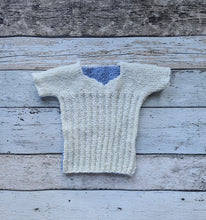 Woolen Merino Singlets - White/Blue