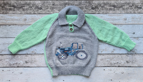 Acrylic Jersey - Blue Tractor