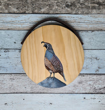 Wooden Cheese Board - The Quail