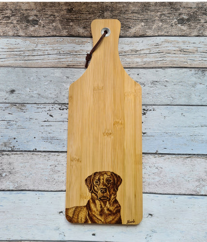 Bamboo Cheese Board - Black Lab