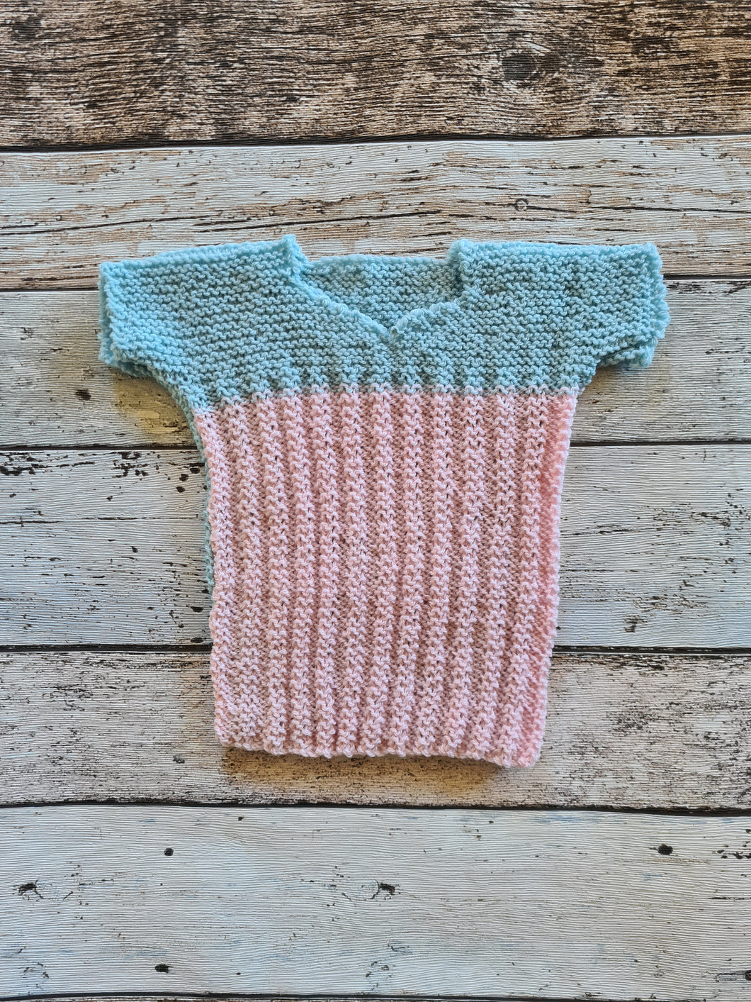 Woolen Merino Singlets - Green/Pink