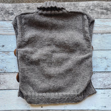 Natural Wool - Rolled Neck Vest