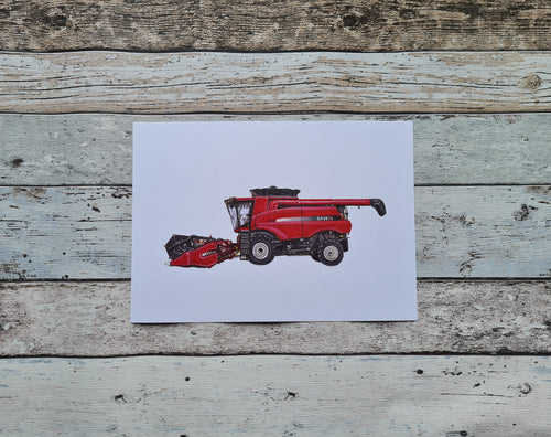 Combine Harvester Print
