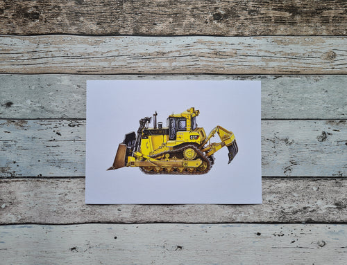 Bulldozer Print