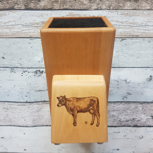Wooden Knife Block - Jersey