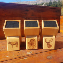 Wooden Knife Block - Stag