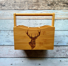 Bamboo Cutlery Holder - Stags